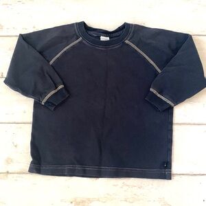 Old Navy 4T Boys Navy Blue Long Sleeve Shirt Kids Toddler Top Basics Size 4